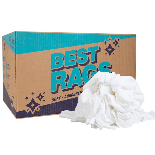 T-Shirt Cleaning Rags - Pre-Washed - 25 lb Box